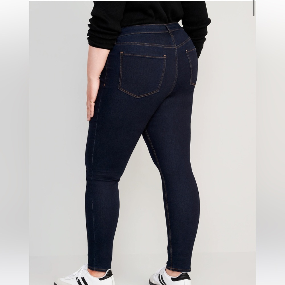Old Navy Original Skinny Dark Jeans Size 12 Long - Picture 4 of 9
